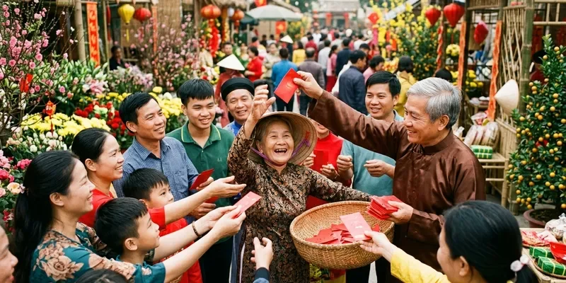 Hình minh họa khung giờ vàng phát phong bao lì xì may mắn