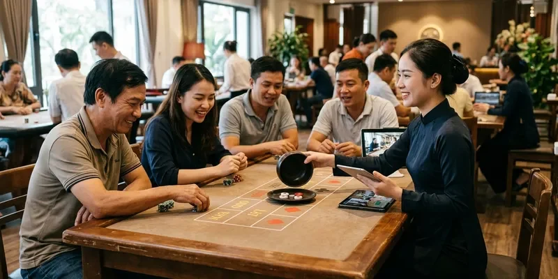 Bàn xóc đĩa livestream 789Club với dealer thật và người chơi