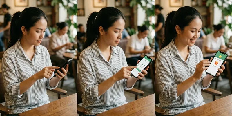 Minh họa trình tự nhận quà báo danh tại 789Club
