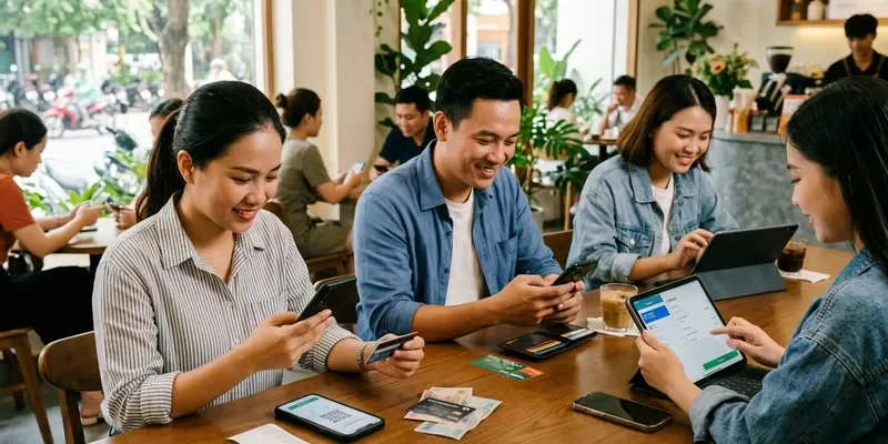 Minh họa nhiều cổng thanh toán linh hoạt cho thành viên
